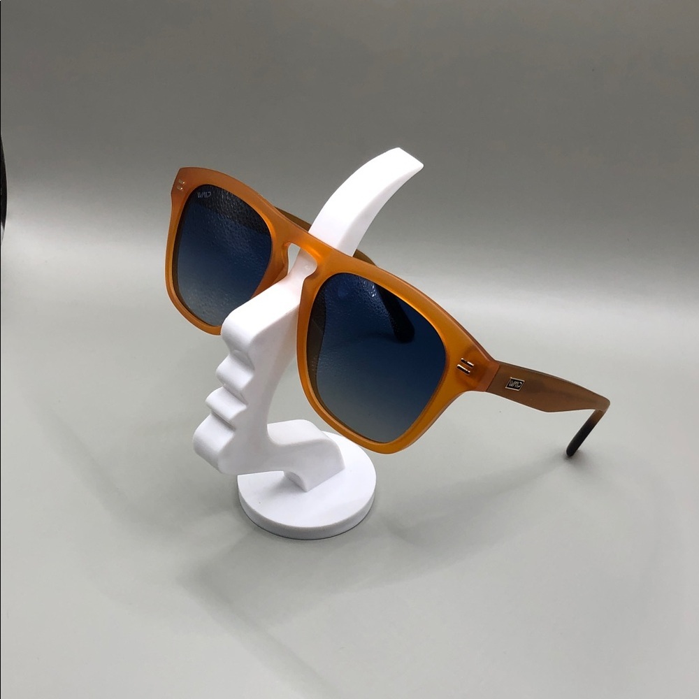 WMP Wear me Pro Dash Sunset Orange Square Polarized Sunglasses 51-22-148 UNISEX
